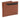 Jack Abrahams Goat Nappa Leather Bi-Fold Top Front Wallet- Cognac/Black