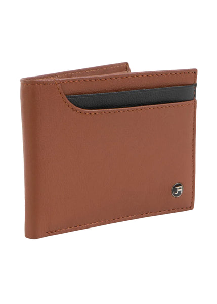 Jack Abrahams Goat Nappa Leather Bi-Fold Top Front Pocket RFID Wallet