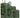 Jack Abrahams The Vector Rift 3 Piece Water Resistant Textured Tarpaulin Roller Luggage Set